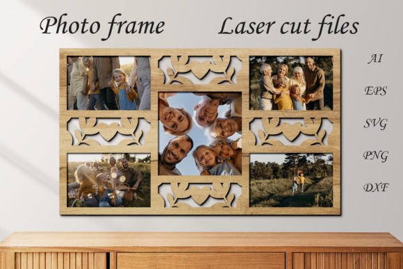 3D Family Frame: Laser Cutting Wall Decor