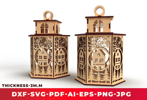 3D Svg Christmas Lantern Laser Cut 01 Review