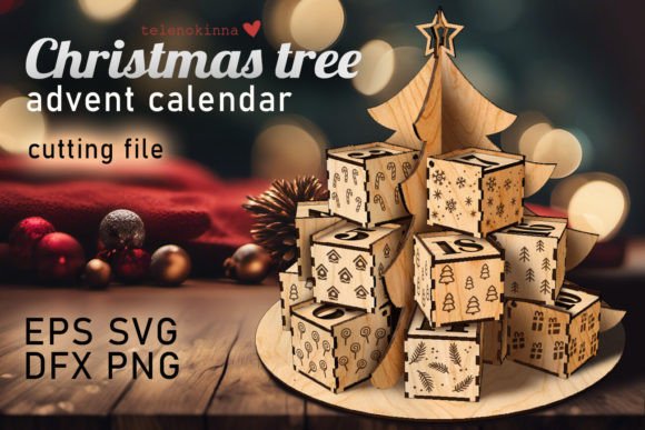 3D SVG Christmas Tree Advent Review