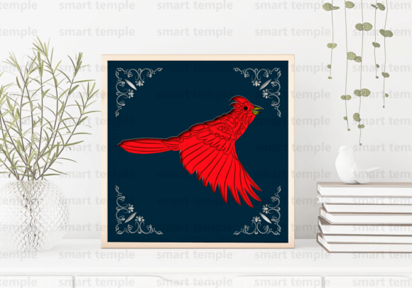 Cardinal Shadow Box SVG: Laser Cutting & Shadow Boxes