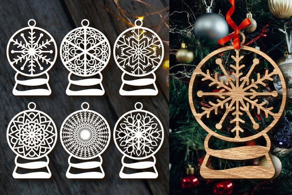 Laser Cutting Winter Ornaments: SVG Review