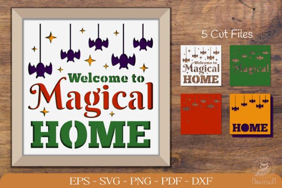 Magical Home Papercut: Laser Cutting Wall Decor