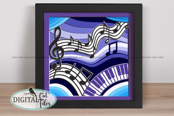 Music Shadow Box SVG: Laser Cutting & Shadow Boxes