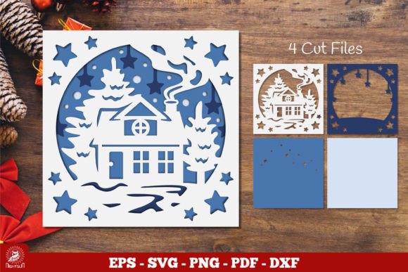 Review: Christmas Home Layered Papercut SVG for Embroidery