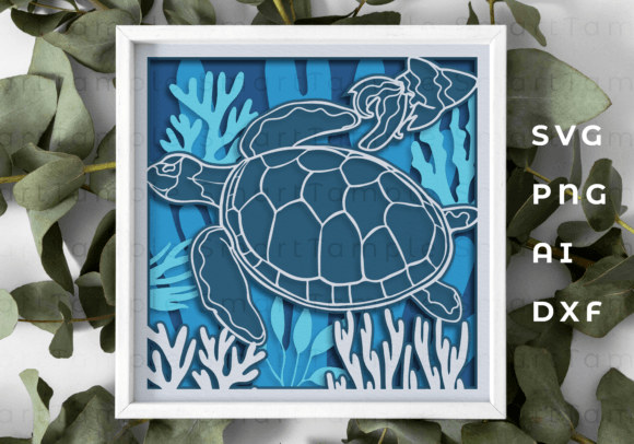 Reviewing the Turtle Shadow Box Paper Cut SVG