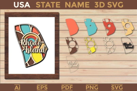 Rhode Island 3D SVG Paper Cut Review