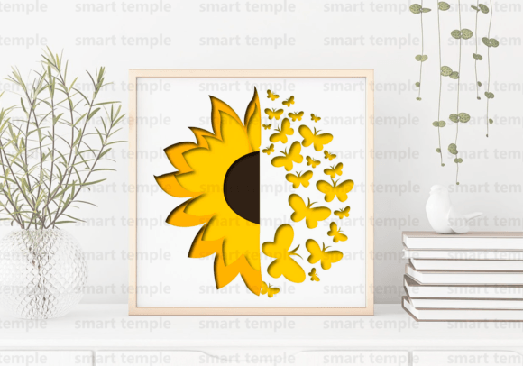 Sunflower 3D SVG Shadow Boxes Review