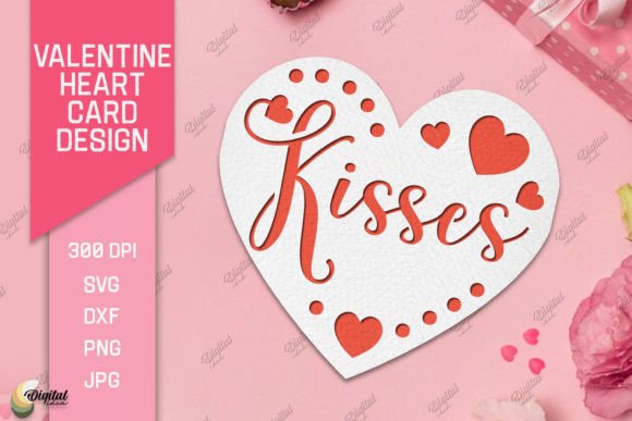 Valentine Heart Card Paper Cut SVG for Laser Cutting