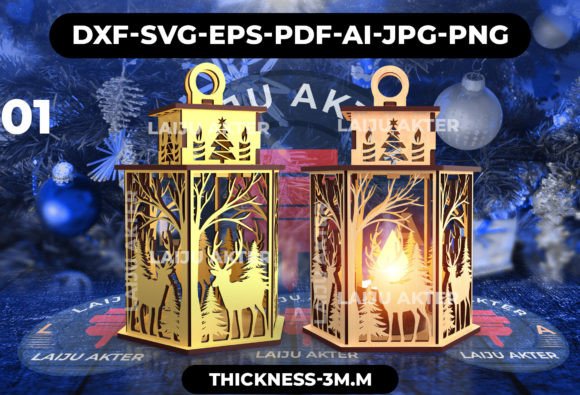 Winter Laser Cutting: 3D Lantern SVG Review