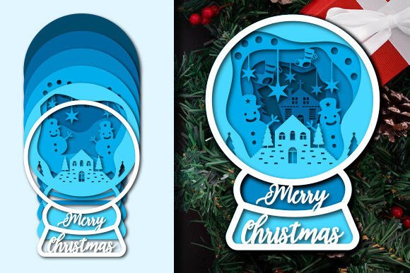 Winter Laser Cutting: Christmas Snow Globe Paper Cut Svg Review